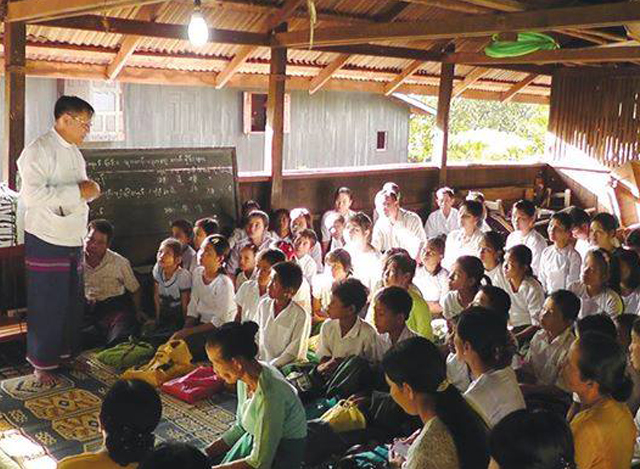 ကျောင်းပညာရေးဖြင့် မတက်ရောက်နိုင်သည့်ကလေးများအား ကျောင်းပြင်ပပညာရေး၏  တန်းညှိ ပညာရေးအစီအစဉ်ဖြင့်တက်ရောက်နိုင်ရေး ပြည်သူများသို့အသိပေး  