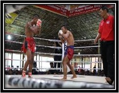 ရိုးရာလက်ဝှေ့ပြိုင်ပွဲ၊ ကရင်ဒုံးယိမ်းအက