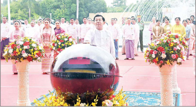 နိုင်ငံတော်စီမံအုပ်ချုပ်ရေးကောင်စီဥက္ကဋ္ဌ နိုင်ငံတော်ဝန်ကြီးချုပ် ဗိုလ်ချုပ်မှူးကြီး မင်းအောင်လှိုင် (၂၅)ကြိမ်မြောက် ငွေရတုအထိမ်းအမှတ် မြန်မာ့ရိုးရာယဉ်ကျေးမှု အဆို၊ အက၊ အရေး၊ အတီးပြိုင်ပွဲ ဖွင့်ပွဲအခမ်းအနားသို့ တက်ရောက်အမှာစကားပြောကြား