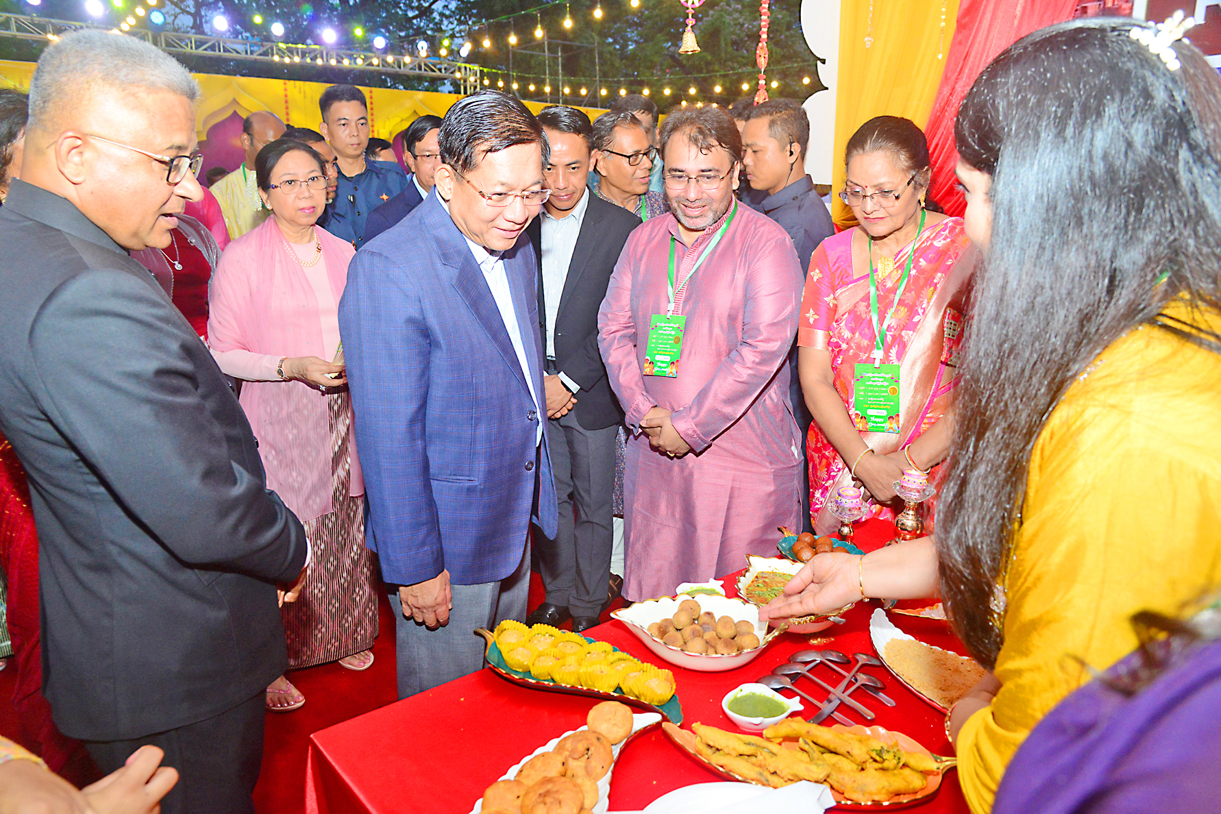 Chairman of State Administration Council Prime Minister Senior General Min Aung Hlaing graces Deepawali Festival