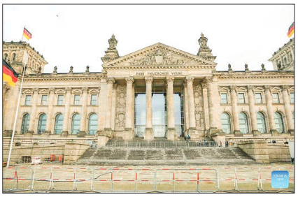 This photo taken on 16 December 2024 shows the German Bundestag in Berlin, Germany. German Chancellor Olaf Scholz lost in a vote of confidence in the Bundestag, the lower house of parliament, on Monday. PHOTO: XINHUA