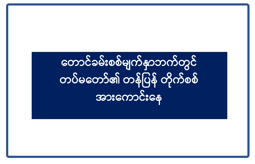 တောင်ခမ်းစစ်မျက်နှာဘက်တွင် တပ်မတော်၏ တန်ပြန် တိုက်စစ် အားကောင်းနေ