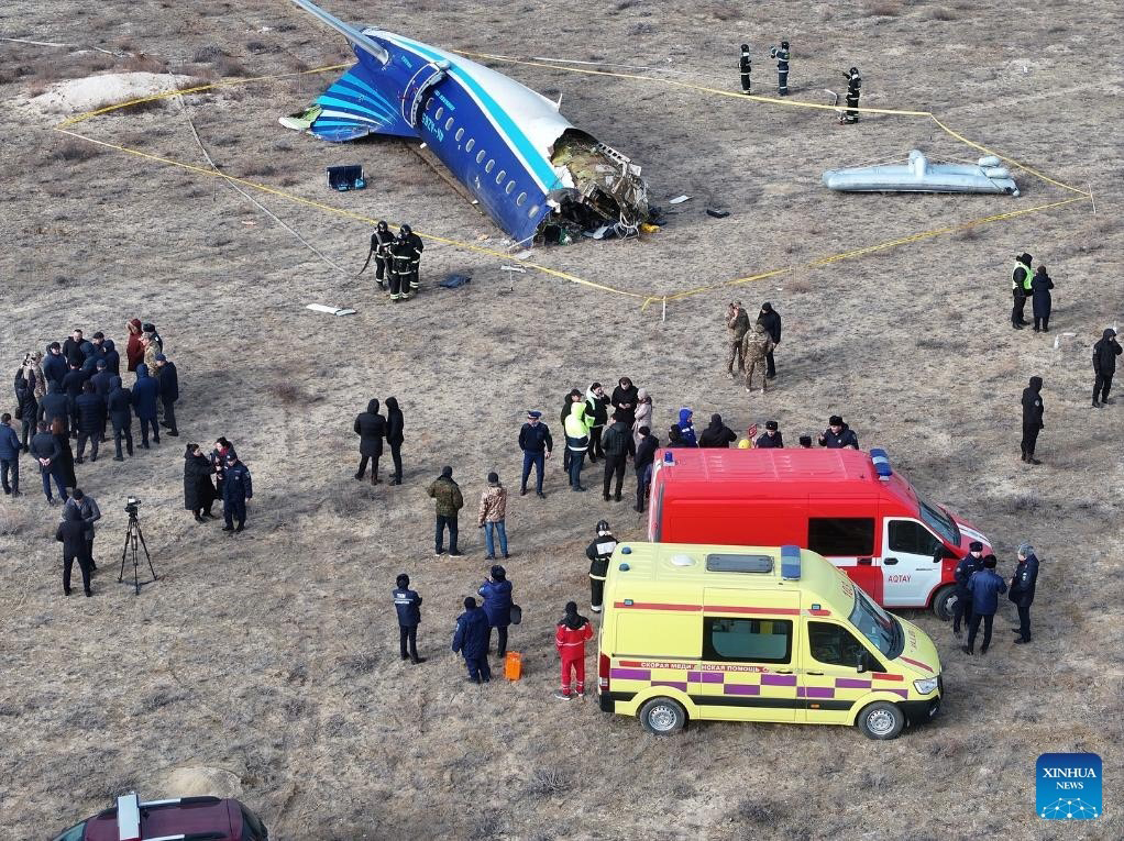 Azerbaijan airlines plane from Baku crashes near Kazakhstan’s Aktau