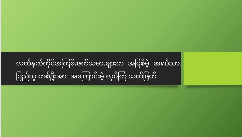 လက်နက်ကိုင်အကြမ်းဖက်သမားများက အပြစ်မဲ့ အရပ်သားပြည်သူ တစ်ဦးအား အကြောင်းမဲ့ လုပ်ကြံ သတ်ဖြတ်