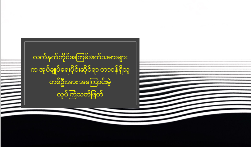 လက်နက်ကိုင်အကြမ်းဖက်သမားများက အုပ်ချုပ်ရေးပိုင်းဆိုင်ရာ တာဝန်ရှိသူ တစ်ဦးအား အကြောင်းမဲ့ လုပ်ကြံသတ်ဖြတ်