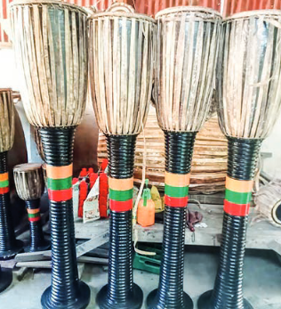 Shan drums thrive in Myanmar’s musical instrument market