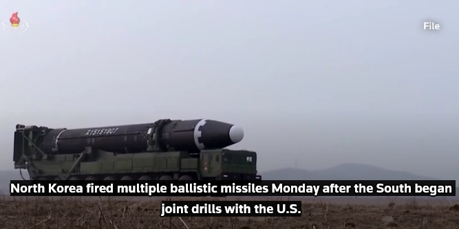 North Korea fires missiles after slamming US-South Korea drills