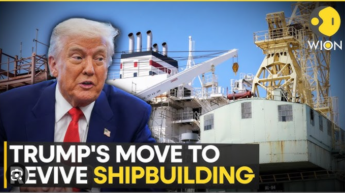 Trump said that the USA will order ships from other countries