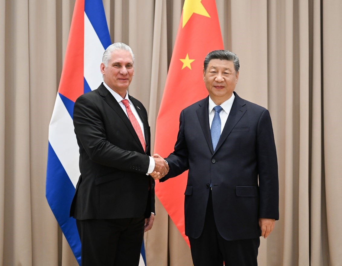 တရုတ်နိုင်ငံ သမ္မတနှင့် ကျူးဘားနိုင်ငံ သမ္မတတို့ တွေ့ဆုံဆွေးနွေး