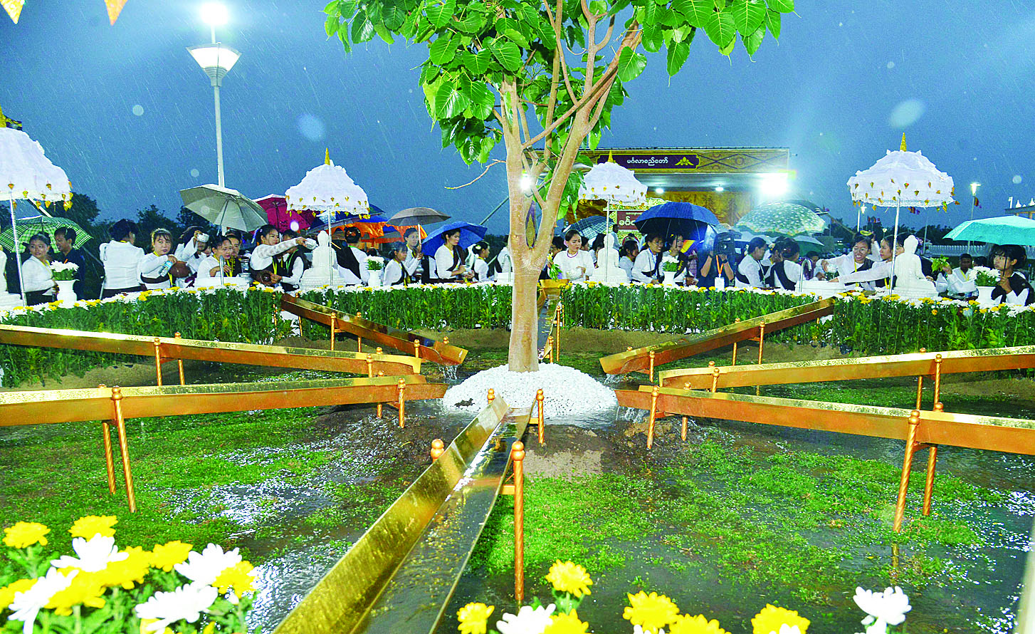 ကဆုန်လပြည့်နေ့တွင် နေပြည်တော်ကောင်စီနယ်မြေအတွင်းရှိ ဘုရားစေတီများ၌ ကုသိုလ်ဒါနပြုကြ၍ ဗောဓိညောင်ပင်အား ညောင်ရေသွန်းလောင်း ပူဇော်ခြင်းများဆောင်ရွက်