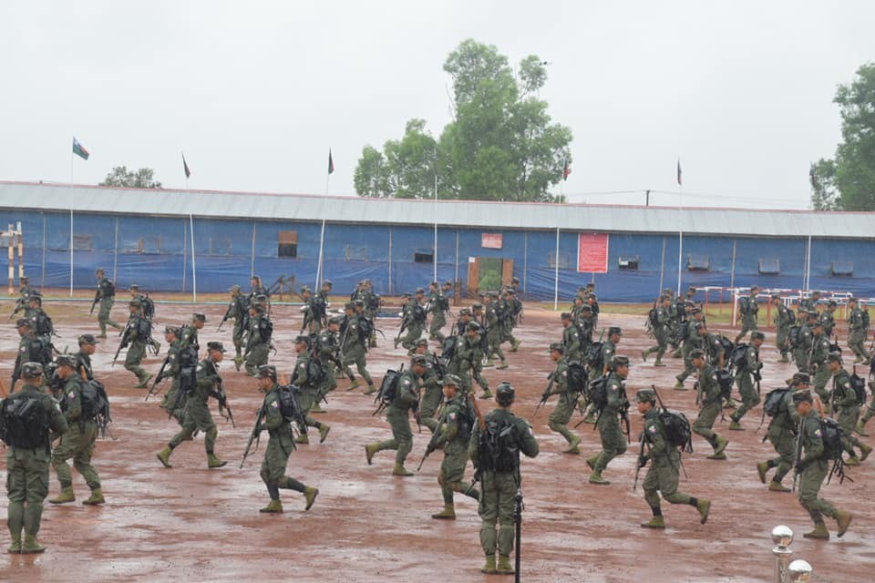 PNO ပြည်သူ့စစ်အဖွဲ့ အဆင့်မြင့်စစ်ရေး အထူးကွန်မန်ဒို သင်တန်း ဆင်းပွဲ PNO ခေါင်းဆောင် ဦးအောင်ခမ်းထီ တက်ရောက် မိန့်ခွန်း ပြောကြား
