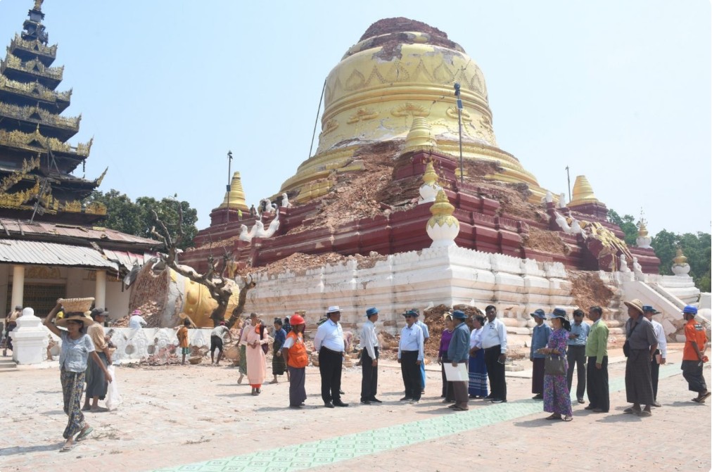 ငလျင်ကြောင့် ထိခိုက်ခဲ့သော ဒေသ (၅) ခုမှ ရှေးဟောင်း အဆောက်အအုံများကို UNESCO Guide Line နှင့်အညီ ဆောင်ရွက်နေ