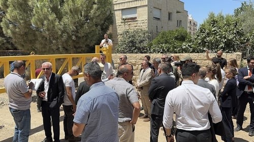 Israeli troops fire 'warning shots' at diplomats in West Bank