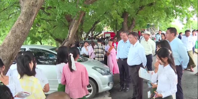 Academic Tour: MOE Union Minister visits exam centers