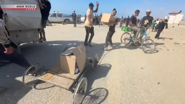 Gaza authorities accuse Israel of killing at least 30 people near food aid site