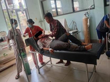 Four innocent civilians were injured and a vehicle was damaged by an explosive device planted by pro-terrorism KUN members and so-called PDF terrorists on the roadside of the Yangon-Mawlamyine Road in Kyaikto Township of Mon State.