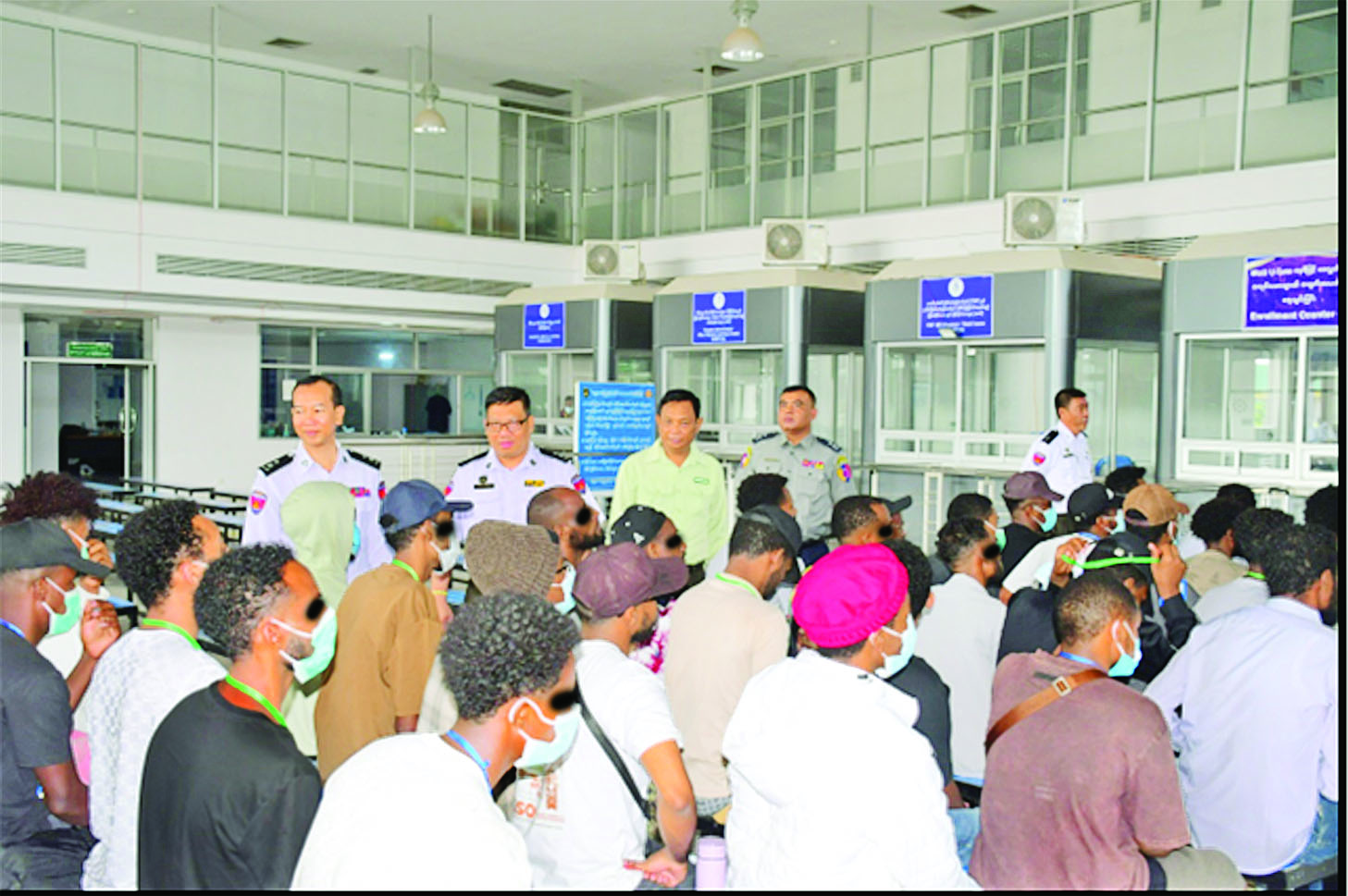 အွန်လိုင်းလိမ်လည်မှု (Telecom Fraud) နှင့် ဒုစရိုက်မှုလုပ်ငန်းများတွင်ဆက်စပ်ပါဝင်ခဲ့ကြသည့် အီသီယိုးပီးယားနိုင်ငံသား ၄၉ ဦးအား သက်ဆိုင်ရာနိုင်ငံသို့ လွှဲပြောင်းပေးအပ်ခဲ့ပြီး ပြည်ပနိုင်ငံသား ၁၀ ဦး ထပ်မံစစ်ဆေးဖော်ထုတ်ထိန်းသိမ်းနိုင်ခဲ့
