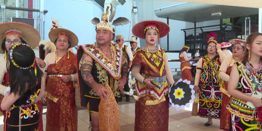 Malaysia’s Dayak mark end of rice harvest with colourful parade