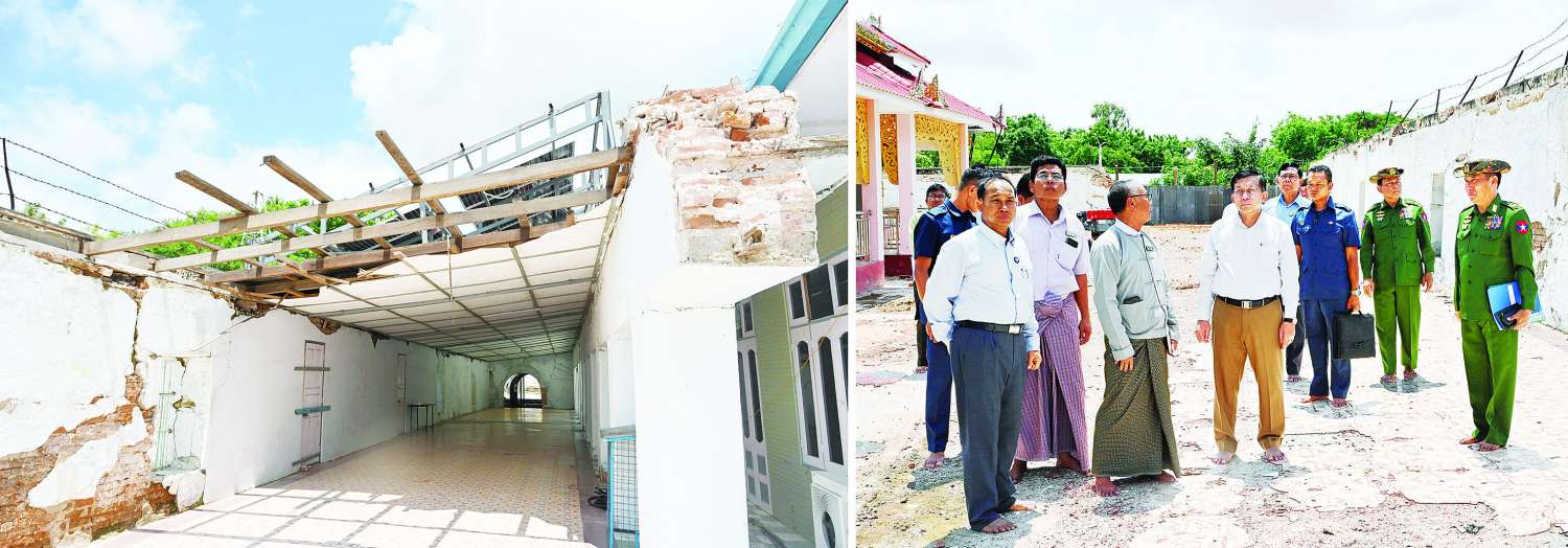 နိုင်ငံတော်စီမံအုပ်ချုပ်ရေးကောင်စီဥက္ကဋ္ဌ နိုင်ငံတော်ဝန်ကြီးချုပ် ဗိုလ်ချုပ်မှူးကြီးမင်းအောင်လှိုင် စစ်ကိုင်းမြို့နှင့် မန္တလေးမြို့တို့အတွင်း ပြန်လည်ထူထောင်ရေးလုပ်ငန်းများ ဆောင်ရွက်နေမှုများအား သွားရောက်ကြည့်ရှုစစ်ဆေး၊ လိုအပ်သည်များ ဖြည့်ဆည်းဆောင်ရွက်