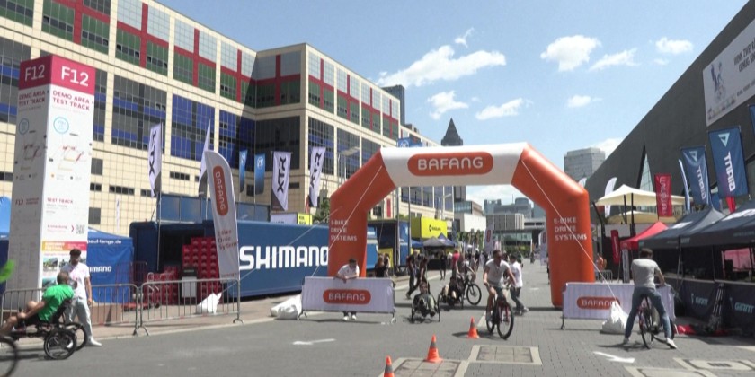 Chainless bikes cause stir at Frankfurt bike fair