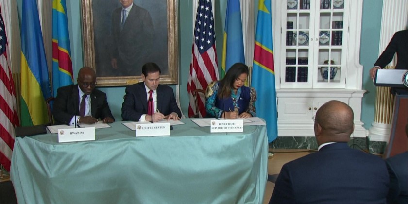 Rwanda, DR Congo sign peace deal in US after rebel sweep