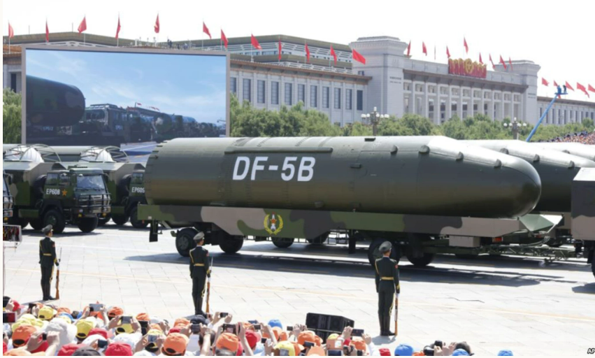 တရုတ်နိုင်ငံက TNT တန်ချိန်သန်းချီကာ အဖျက်စွမ်းအားရှိသည့် ICBM ဒုံးကျည်ကို ထုတ်ဖော်ပြသ