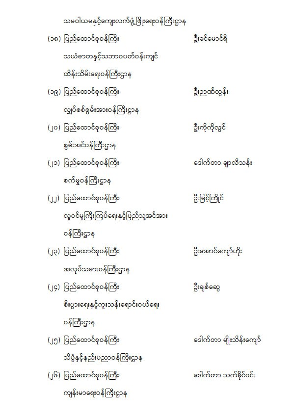 ပြည်ထောင်စုအစိုးရအဖွဲ့ ဖွဲ့စည်းခြင်း