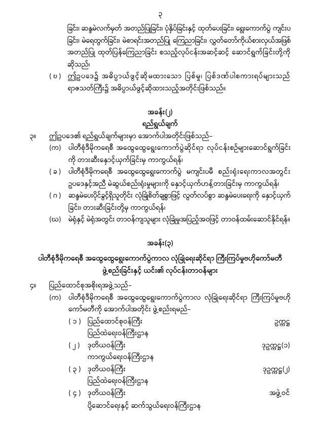 ပြည်ထောင်စုသမ္မတမြန်မာနိုင်ငံတော်၊ နိုင်ငံတော်စီမံအုပ်ချုပ်ရေးကောင်စီသည် ပါတီစုံဒီမိုကရေစီ အထွေထွေရွေးကောက်ပွဲများကို နှောင့်ယှက်ဟန့်တားဖျက်ဆီးခြင်းမှ ကာကွယ်ရေးဥပဒေ (နိုင်ငံတော်စီမံအုပ်ချုပ်ရေးကောင်စီဥပဒေအမှတ် ၄၈ /၂၀၂၅)ကို (၂၉-၇-၂၀၂၅)ရက်နေ့ ယနေ့ရက်စွဲဖြင့် ထုတ်ပြန်