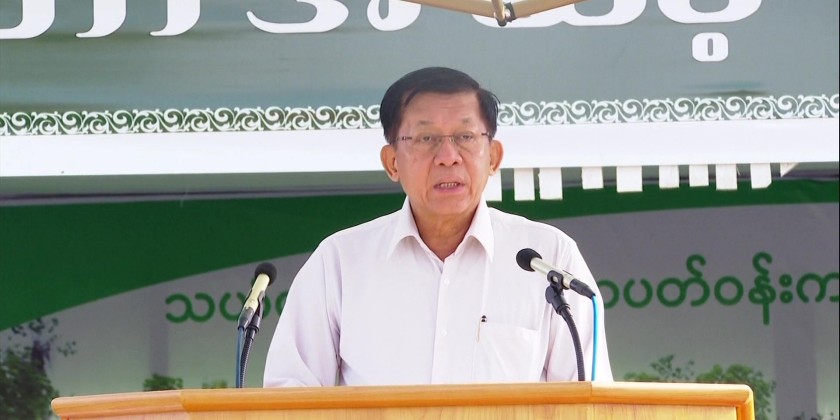 Monsoon Tree Planting Ceremomy : SAC Chairman participates in the event in Nay Pyi Taw