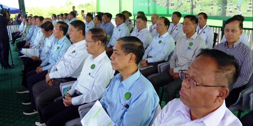 Monsoon Tree Planting Ceremomy : SAC Chairman participates in the event in Nay Pyi Taw