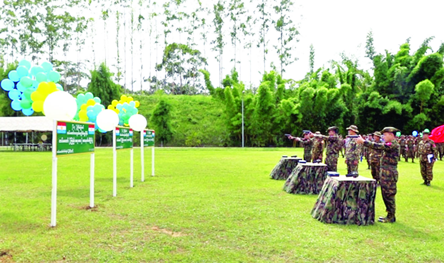 (၆၃)ကြိမ်မြောက် တပ်မတော်ကာကွယ်ရေးဦးစီးချုပ်ဒိုင်း တပ်မတော် (ကြည်း၊ ရေ ၊ လေ) သေနတ်ပစ်ပြိုင်ပွဲ ဖွင့်ပွဲကျင်းပ
