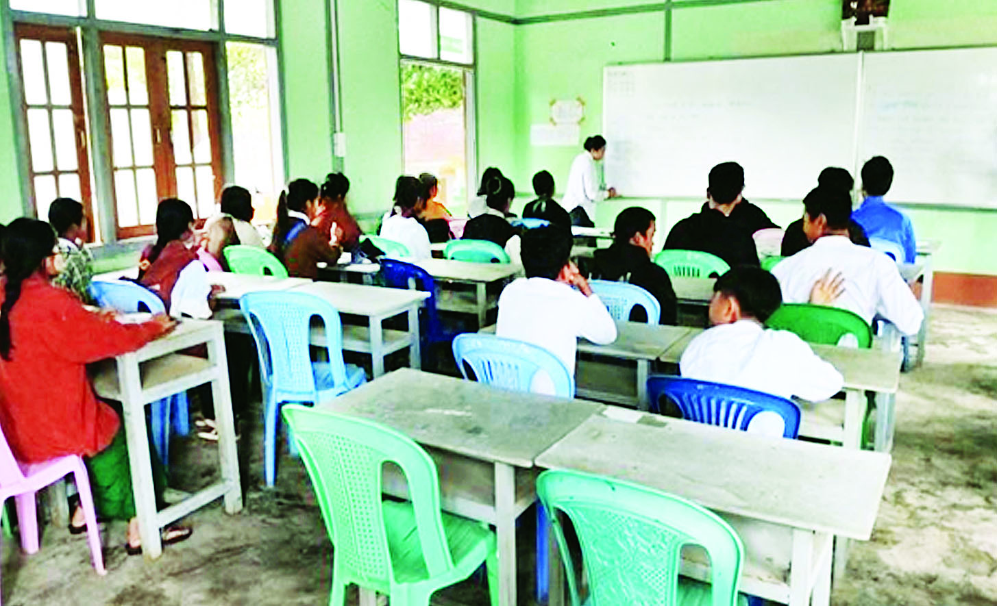 နောင်ချိုမြို့ အမှတ်(၁)နှင့် အမှတ်(၂)အခြေခံပညာအထက်တန်းကျောင်း ဖွင့်လှစ်သင်ကြား ယာယီဆေးရုံ၌ ကျန်းမာရေးစောင့်ရှောက်မှုလုပ်ငန်းများ ဆက်လက်ဆောင်ရွက်