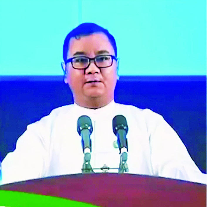 အမေရိကန်သမ္မတ ဒေါ်နယ်ထရမ့်က နိုင်ငံတော်စီမံအုပ်ချုပ်ရေးကောင်စီဥက္ကဋ္ဌ နိုင်ငံတော်ဝန်ကြီးချုပ် ဗိုလ်ချုပ်မှူးကြီး မင်းအောင်လှိုင်ထံသို့ ပေးပို့သည့် ကုန်သွယ်ရေးနှင့်သက်ဆိုင်သော သဝဏ်လွှာ/ စာနှင့်ပတ်သက်၍ နိုင်ငံတော်စီမံအုပ်ချုပ်ရေးကောင်စီ သတင်းထုတ်ပြန်ရေးအဖွဲ့ခေါင်းဆောင် ဗိုလ်ချုပ် ဇော်မင်းထွန်း၏ ပြောကြားချက်