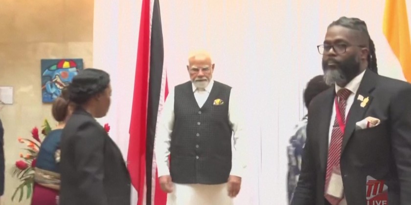 India and Trinidad and Tobago exchange MOUs during Modi's visit to Parliament