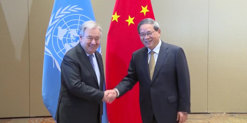 Chinese Premier-Guterres Meeting