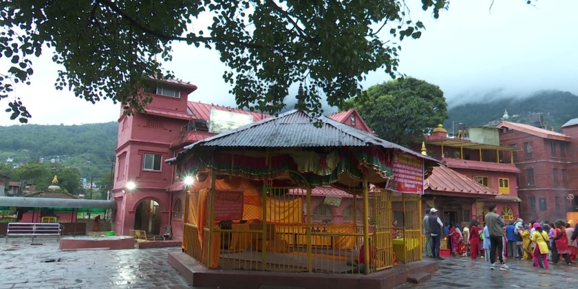 Reclining Bishnu temple draws devotees on Harishayani Ekadashi
