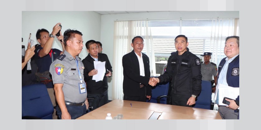 Handing Over Drug Fugitives: CCDAC handed over 2 Thai drug fugitives
