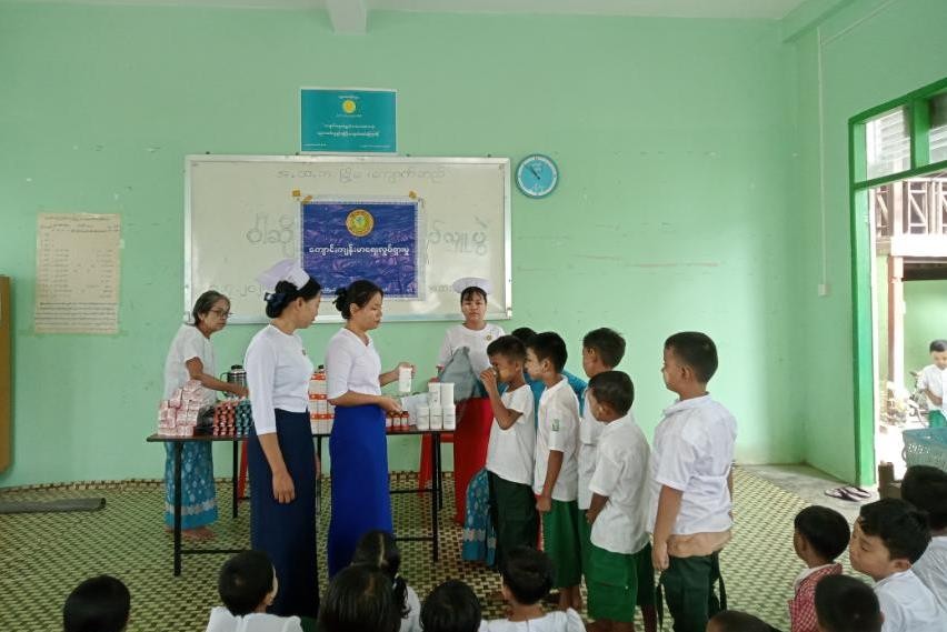 ကျောက်ဆည်မြို့နယ်တွင် ကျန်းမာရေးအသိပညာပေးခြင်းနှင့် ကျန်းမာရေး စစ်ဆေးခြင်းများဆောင်ရွက်
