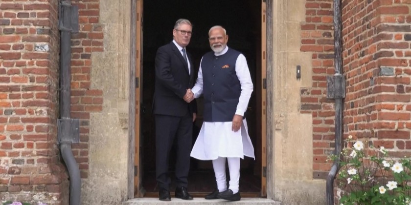 India's Modi and UK PM Starmer meet to sign trade deal