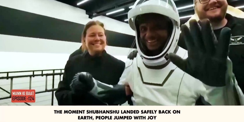 Indian Prime Minister Narendra Modi praises astronaut Shubhanshu Shukla