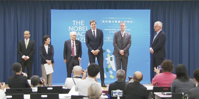 Nobel Peace Prize laureate has called on the young generations to pass down the experiences of atomic-bomb survivors