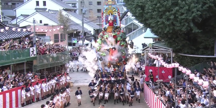 Hakata Gion Yamakasa festival in southwestern Japan reaches climax