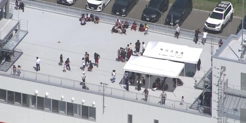 Japan residents evacuate after Russia's huge quake