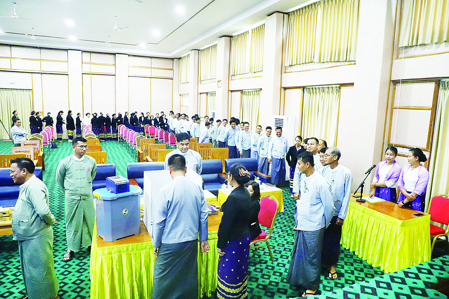 မြန်မာအီလက်ထရောနစ်မဲပေးစက် (MEVM) နှင့်စပ်လျဉ်း၍ ရှင်းလင်းပြသခြင်းနှင့် လက်တွေ့စမ်းသပ်မဲပေးခြင်း ပြုလုပ်