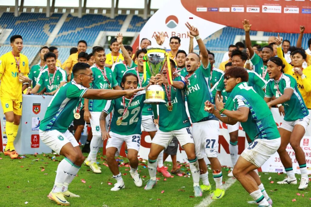 MNL League Cup ပြိုင်ပွဲတလျောက် ရှုံးပွဲမရှိ ချန်ပီယံဆု ဆွတ်ခူးခဲ့သည့် ရန်ကုန်ယူနိုက်တက်အသင်း