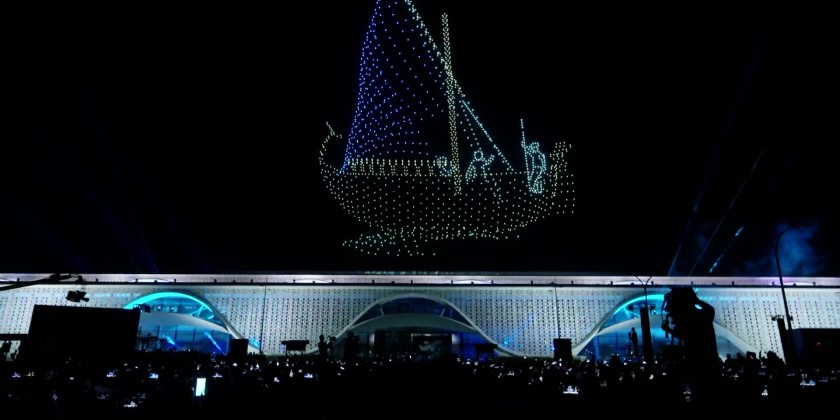 Drone show lights up the sky to unveil Maldives Airport’s new terminal