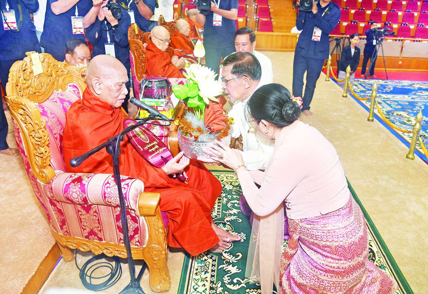 နိုင်ငံတော်စီမံအုပ်ချုပ်ရေးကောင်စီ ၂ဝ၂၅ ခုနှစ် ဝါဆိုသင်္ကန်းဆက်ကပ်လှူဒါန်းပွဲနှင့် မာရဝိဇယဗုဒ္ဓရုပ်ပွားတော်မြတ်ကြီး ဗုဒ္ဓဘိသေကအနေကဇာတင်အောင်ပွဲ (၂)နှစ်ပြည့်အခမ်းအနား ကျင်းပ