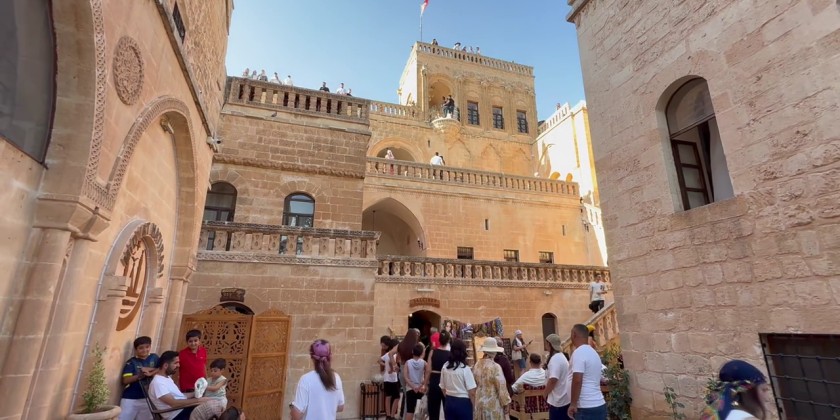 The historic district of Midyat in Mardin is bustling with tourists