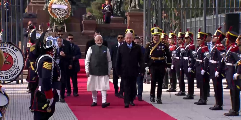 Indian Prime Minister Modi visits Argentina, meets President Milei