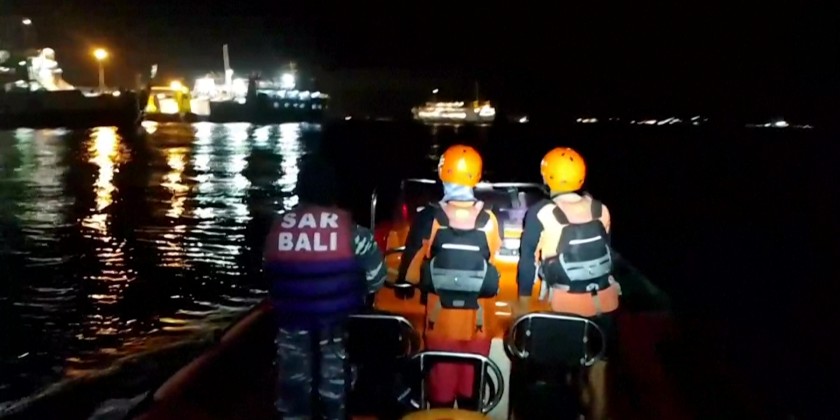Rescuers racing to find survivors as ferry sinks on way to Indonesia's Bali